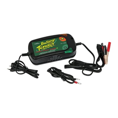 UK wall plug. Charges all flooded, sealed, maintenance free, AGM and lead acid batteries. Water resistant and shock/vibration resistant with a weight less than 2kg. A compact and sturdy charger, ready for portable operations or permanent mounting in a garage etc. Microprocessor controlled, 110-240V compatible. Adapts to battery needs and offers fully automatic 4-stage charging program, initialization / bulk charge / absorption mode / float mode, as required. A red LED indicates a 'dead' battery or something else when the battery is unable to take the charge. A green LED blinks during the charging process, until the battery is at least 80% charged. A constant lighting green LED indicates the battery is ready for use. CE approved.