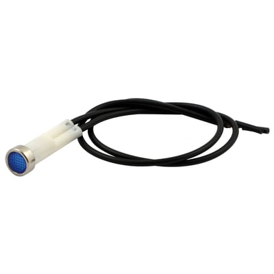 Direct replacement indicator lights for 3/8" diameter lights. Includes electrical wiring. 
OEM replacement reference 67862-86.