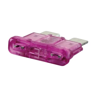 ATC fuse, the most commonly used fuse. Housing approx. 12mm high x 19mm wide. Replacement for various H-D models and for use in any custom application where ATC/ATO blade style fuses are used.