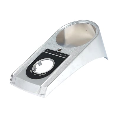 Replacement die-cast dash cover. 
Complete with dash lenses. 
Replacement for OEM 71257-11 satin chrome version. 
Note: Order 904096 support kit separately.