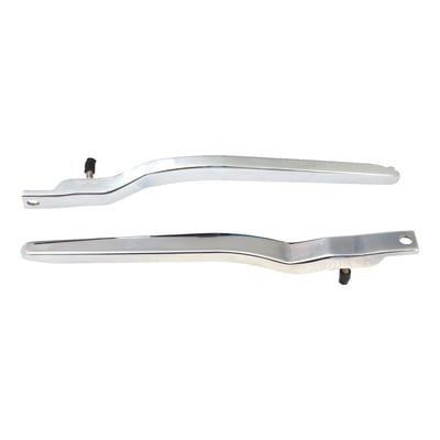 No turn signal holes. 
Smooth version, features internal threaded mounting without visible mounting holes. 