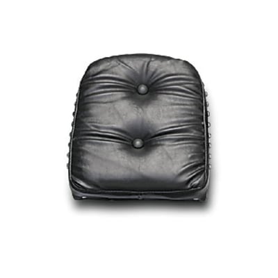 Black vinyl Regal Plush style upholstery. No studs. Incl. universal mounting hardware. Approx. dimensions: 10" (25.4cm) high x 10" (25.4cm) wide.