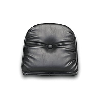Black vinyl Regal Plush style upholstery. With chrome plated studs. Incl. universal mounting hardware. Approx. dimensions: 8" (20.3cm) high x 10" (25.4cm) wide.