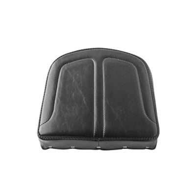 Black vinyl upholstery. Maverick stitch pattern. Incl. universal mounting hardware. Approx. dimensions: 8" (20.3cm) high x 10" (25.4cm) wide.