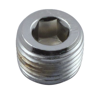 NPT threads are 'self sealing' since they are slightly tapered, the diameter slowly becomes bigger towards to top.
OEM replacement reference 45830-48. 
Note: 10.1mm is the approx. diameter of this plug in the middle of the plug, including the thread itself. 
Note: For easier identification of the correct plug, the diameter (approximately measured in the middle of the plug, including the thread itself) is given in millimeters. 
Note: Pipe plug sizes are totally different when compared to common US bolt sizes. 