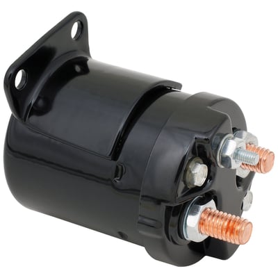 Starter solenoid. OEM style replacement for OEM 71469-75, 71469-65B and 71469-65TB. 
ACCEL's Starter Solenoids, provide positive starter engagement under the most severe conditions. Permanently-sealed, moisture proof cases are used to prevent water damage. Hardened steel plungers with high performance contact discs assure maximum durability. High dielectric strength end caps prevent arcing and "burn-through."