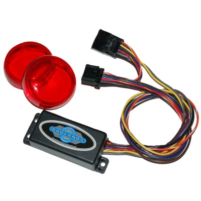 - Run-Turn-Brake module for rear turn signals 
- Gives running light and brakelight function to turn signals and maintains turn signal function 
- Load equalizer is built-in 
- Module will work with 2000-up TSM and TSSM module/security systems.