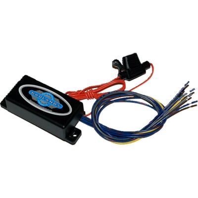 Gives running light and brakelight function to rear turn signals and maintains turn signal function. 
Load equalizer is built-in. 
Hard wired. 
For models with center taillight. 
The bike must be flashed to remove the brake function from the taillight. 
Note: Module will work with CAN-bus controlled bikes only.