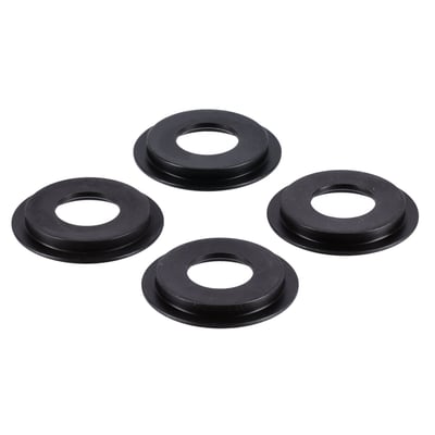 Low profile for +.030" spring travel. Chromoly, black oxided. Precision re-engineered to offer installation advantages and manufactured of special heat treated chromoly material that has been black oxided. Will fit OEM, Manley and many aftermarket manufacturers valve springs.