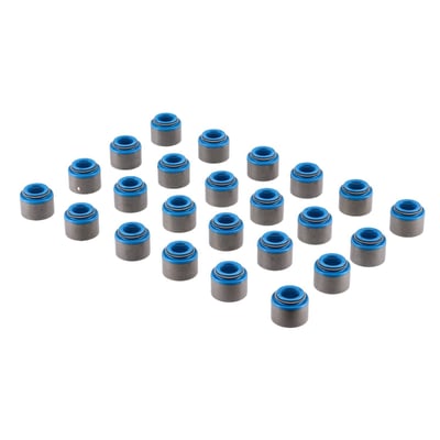 With 24 seals. Comes with with built-in spring-loaded Viton wipers. Valve stem seals can be used, and are recommended, on all applications. They will help control oil consumption in any type H-D engine.
Note: Valve seal installation tools are not included and must be purchased separately when required.