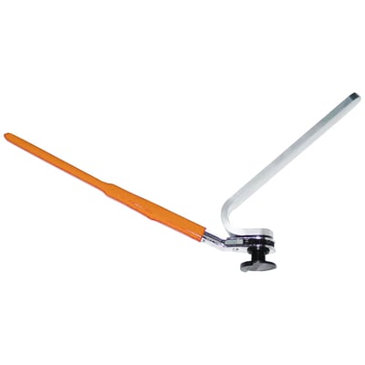 Used to remove and install the rear isolator. Slides between the mount block and frame above the rear isolator. The ratchet tool expands the distance between the mount block and the frame so the isolator can be removed and a new one installed. USA made.