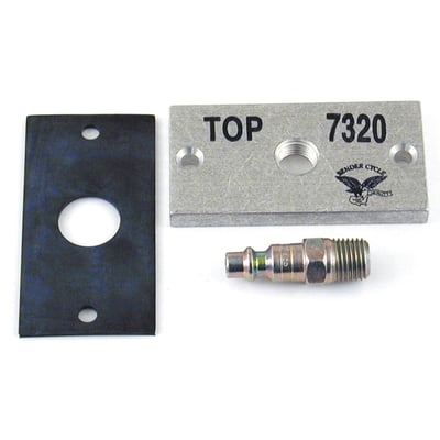 Front master cylinder; Dimensions: 80mm long x 41mm wide; 53mm center-center mount holes