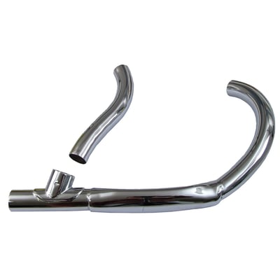 Chrome. 1-1/2" diameter. OEM replica style replacement part. Repl. 1006, 7-41, 65452-41. 
Note: No warranty on chrome plating or black paint. Note that the black paint is a rust preventative, used during storeage, only.