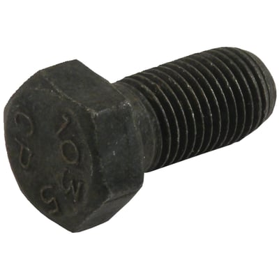 Black parkerized. Bolt only. NOS (New Old Stock). Mounts muffler hanger bracket to muffler. Repl. 074, 4289.