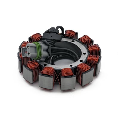 Un-molded stators will benefit from better cooling, they will help prevent overheating issues and generally offer a longer service life.
45 AMP