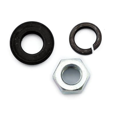 Chrome. Installation hardware for 516398 generator strap. OEM replacement reference 30029-30, 1529-30.