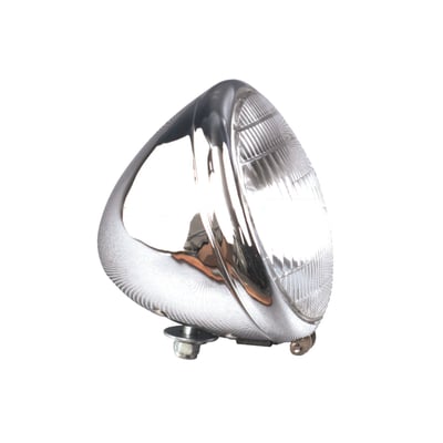 Reproduction headlamp for restauration purposes. No ECE approval. OEM replacement reference 4901-35C.