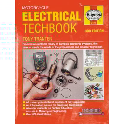 With over 600 illustrations. Explains from basic electrical theory to the workings of complex electronic systems in and around motorcycles.