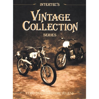 Clymer Manuals Vintage Collection Allstate, Benelli, Bridgestone, Broncco, BSA, Bultaco, Ducati, Garelli, Hodaka, Honda, Harley-Davidson, Kawasaki, Maico, Montesa, Moto Beta, Ossa, Puch, Rex, Sachs, Suzuki, Villiers, White and Yamaha manual.

Clymer Manuals Vintage Collection Series, Two-Stroke Motorcycles manual contains condensed service data for many vintage motorcycles from the 60's through mid 70's.