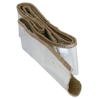1" (25.4mm) diameter x 3ft. (91cm) long. Good looks, fire proof and oil resistant. Used to protect hoses, wires and lines from heat. This is the number 1 sleeving product of Thermo-Tech.