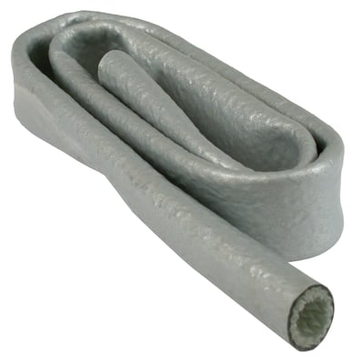 3/4" (19mm) dia. x 3ft. (91cm) long. Silicone covered fiberglass sleeves. Designed to protect wires and hoses from heat & abrasion. Continues heat protection up to 500°F (262°C) and short term exposure to 2000°F (1102°C).