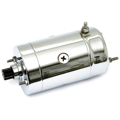 Complete OEM 0.8kW reproduction style replacement Hitachi type starter motor. 
OEM style replacement for 31570-73, 31570-73T (black) and 31559-89T (chrome).