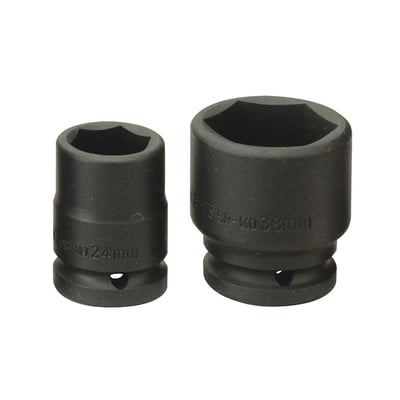 12-point socket with 3/4" drive. Chrome vanadium, satin finish.