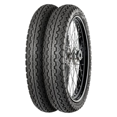 Allround/city tire with a unique trangular pattern profile. Traditional tire that offers cutting edge performance and durability for lightweight and classic motorcycles. 
- Front/rear tire
- TL