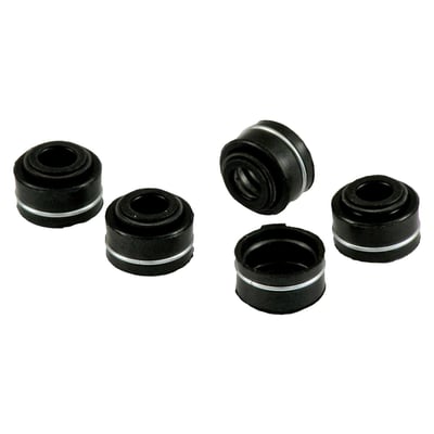 Solid Viton rubber, with choker and tension spring. Stem diameter: 7mm, valve guide diameter: 0,475"; over all length of seal: 0,374"; outside diameter of seal: 0,560". Kibblewhite Precision Machining custom valve stem seals are a quality product and suitable for any and all custom application.
Note: Below mentioned valve stem diameters are for reference only.
- 36-84 B.T. = 3/8" (.3750")
- 57-83 XL intake = 0.3090"
- 57-83 XL exhaust = 0.3384"
- 84-04 B.T.; 86-03 XL = 5/16" (.311")
- 05-16 TCA/B; 04-22 XL; 08-12 XR = 7mm (.2760")
- 02-17 V-Rod = 6mm (0.2345")
- 17-24 M8 = 6mm (0.2345")