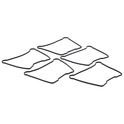 Rubber upper/outer rocker cover gaskets for use between rocker covers on Sportster models.