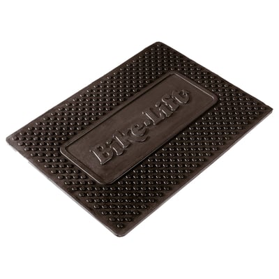 Black rubber; Optional anti-skid mat for universal motorcycle lift use; Dimensions: 33cm x 44.5cm