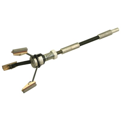 By using controlled pressure it is possible to use just one stone grit for polishing and honing. Stones are square end to hone to the end of step-cut end blind-end cylinders.
3 stones, 1" long , 320 grit; Adjustable range 1 1/2" to 3 1/8" (38.1mm to 79.3mm); 
Note: See 530772 for replacement stones