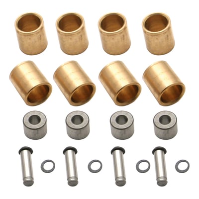 Used to rebuild S&S 900796 roller rocker arm set. Kit includes retaining rings (6), 531368 bushings (8), rollers (4) and shafts (4).