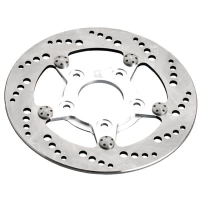 Floating, drilled, front right