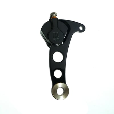 2 piston caliper, left side, 3/4" axle, black