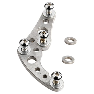Stainless steel mounting bracket for use with 11-1/2" diameter brake rotors.