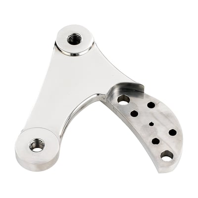 Front left mounting bracket for Kustom Tech 2 piston calipers.