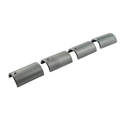 Zinc plated. 4-piece set. Used as filler to make 1" handlebars fit larger 1-1/4" diameter risers with 2 separate top clamps.
Riser sleeves / adapter sleeves / riser shims / handlebar shims / riser fillers