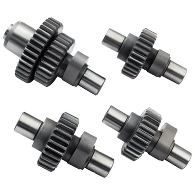 .482" valve lift. Bolt-in for stock 883/1200 models, designed for 883/1200 conversion kits. +5 HP & +2ft-lb torque, over stock 1200, with S&S air cleaner & slip-on mufflers, from 3500 RPM up. 

Note: Requires cam lobe clearancing in stock crankcases. 
Note: 00-03 XL with S&S flywheels or pinion shafts require 91-99 style cams and S&S 86-87 pinion gear & oil pump drive gear. 
Note: Comes with the fine pitch gear of 00-up Sportster models with is compatible with the OEM 00-up style pinion gear.