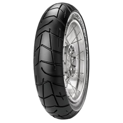 Street-Enduro tire. Dual purpose but mainly used for street/touring. Very well suited for Enduro motorcycles in a touring set-up. 0"steel belt for great stability and excellent handling, including fully loaded, on all road surfaces including unpaved. Latest rubber compound for maximum traction in all weather conditions, combined with the best possible ratio between performance and mileage. 
- 18 inch. 
- Rear. 
- TL. 

