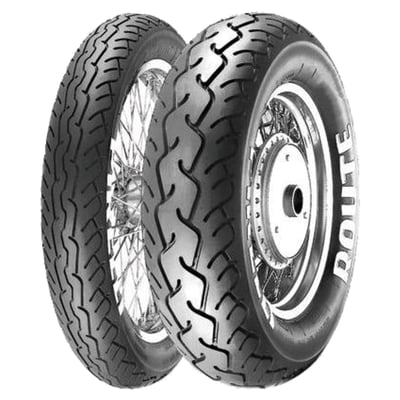 Custom, Cruiser & Touring tire. Radial carcass for excellent ride comfort even at full load. High mileage and excellent performance on any kind of road surface thanks to the very deep thread grooves. Modern pattern, with deep channels improving ride stability. 
- 18 inch. 
- Front.  
- TL.