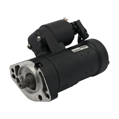 More power than a regular 2Kw starter, with just half the current draw. Comes with High-Energy Neodymium magnets, efficient windings and a 6:1 planetary gear reduction allowing an easier turn-over of high compression motors. Comes with a splined output shaft, stepped jackshaft bolt, and shortened case design.
Note: This starter motor is suitable for fuel injected models. It offers the higher cranking that allows easier starting for fuel injected models.
Note: Standard starters are 1.4kW. This 2.0kW starter may require a stronger battery to actually generate the power they are rated for.