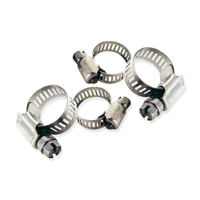 Multi purpose worm gear hose clamps (for standard size H-D oil line).
With 1/4" hex head & screwdriver slot.