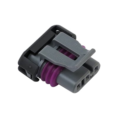 Incl. terminal pins, seals, TPA. Connects to amongst others MAP sensor, taillight, turn signals.
OEM replacement reference 72230-98.
Note: See 548315 for matching male connector housing with terminal pins.