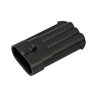 Incl. terminal pins, seals, TPA. Connects to amongst others MAP sensor, taillight, turn signals.
OEM replacement reference 72230-98.
Note: See 548260 for matching female connector housing with terminal pins.