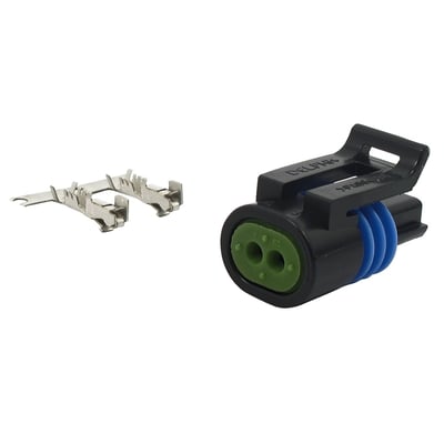 Female plug with terminals. OEM style replacement for 72273-95.