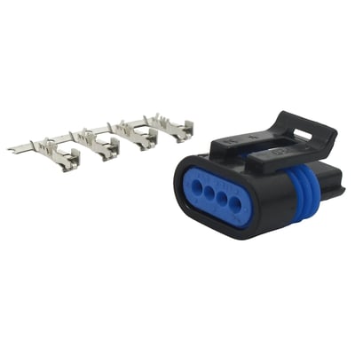 Female plug with terminals. OEM style replacement for 72263-95.