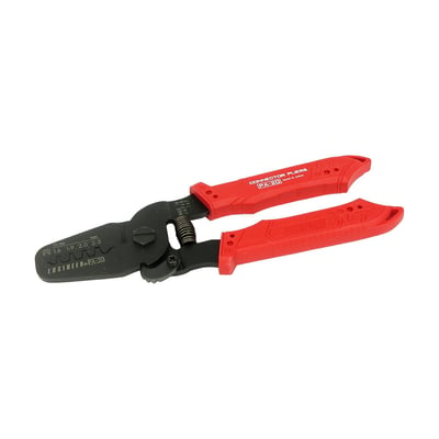 Wil crimp small 30-gauge (0.25mm diameter) to 20-gauge (0.81mm diameter) wiring terminals. Used with amongst others JAE MX-1900 series, JST Mini, ECM (Electronic Control Unit)/BCM (Body Control Module) Delphi and other small terminals. High end quality and perfect for many late-model motorcycles.
