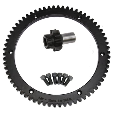 Stock replacement, incl. pinion gear & mounting bolts