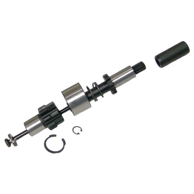 Conversion kit. With 10T pinion gear for 84T Evolution Industries 'EasyStart' starter ring gear conversion kit only. This jackshaft assembly includes all necessary items like jackshaft bolt, spring, pinion gear, thrust washer, lock plate, coupling, output shaft coupling, shaft and retaining ring.